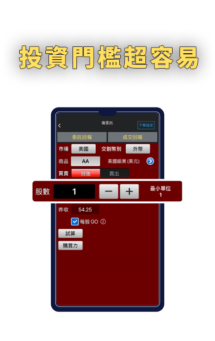 投資門檻超容易